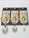 Silver 304 stainless steel tableware set, stainless steel table knives, steak knives, table spoons and forks, premium restaurant and hotel supplies details Picture